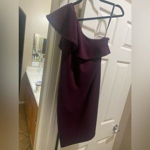 this is a beautiful Calvin Klein dress love this burgundy color